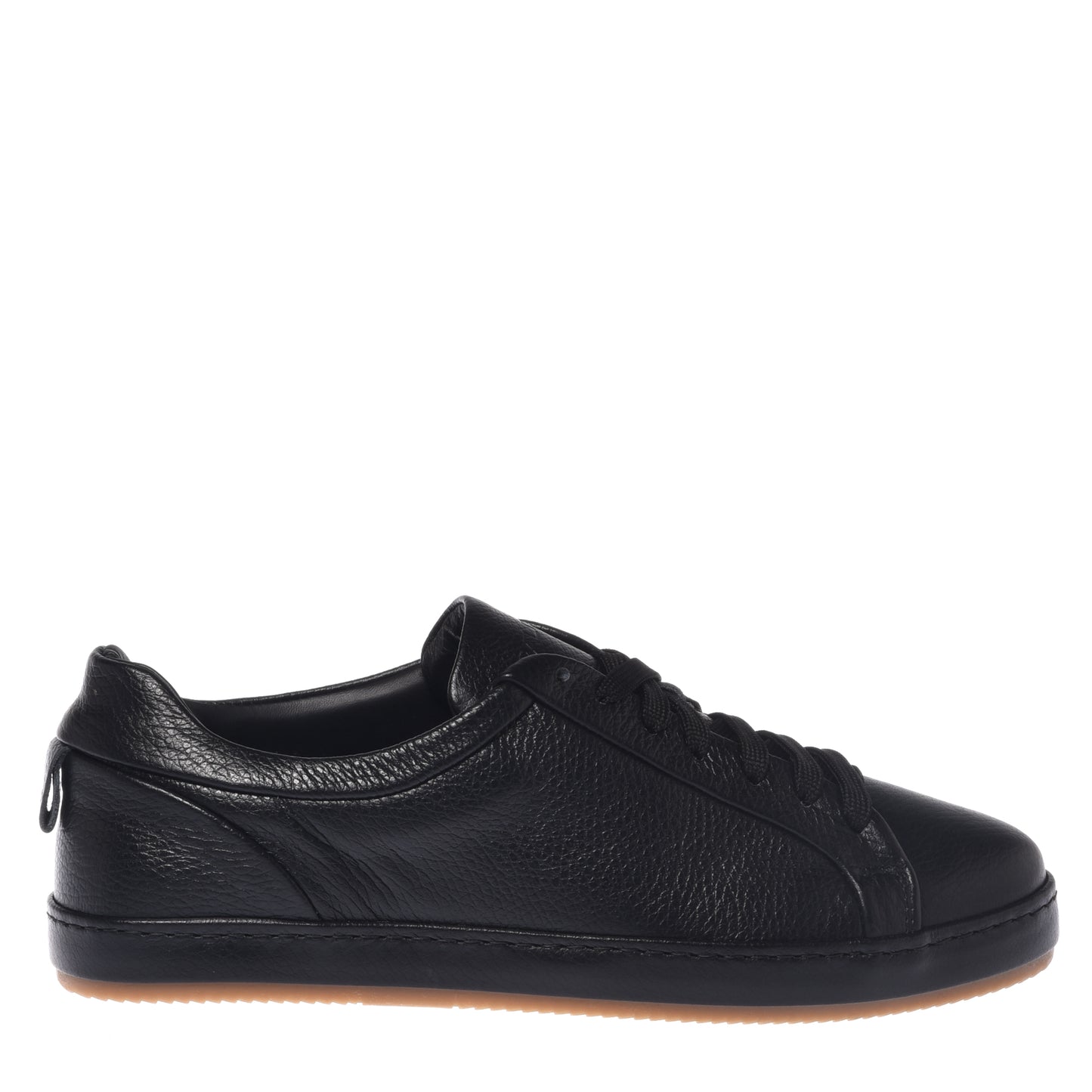 Sneakers in pelle bottalata nera