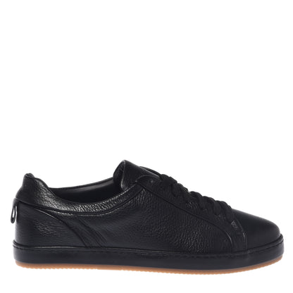 Sneakers in pelle bottalata nera