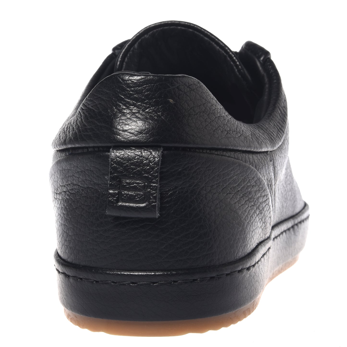 Sneakers in pelle bottalata nera