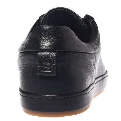 Sneakers in pelle bottalata nera