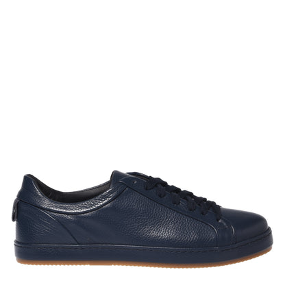 blue tumbled leather sneaker