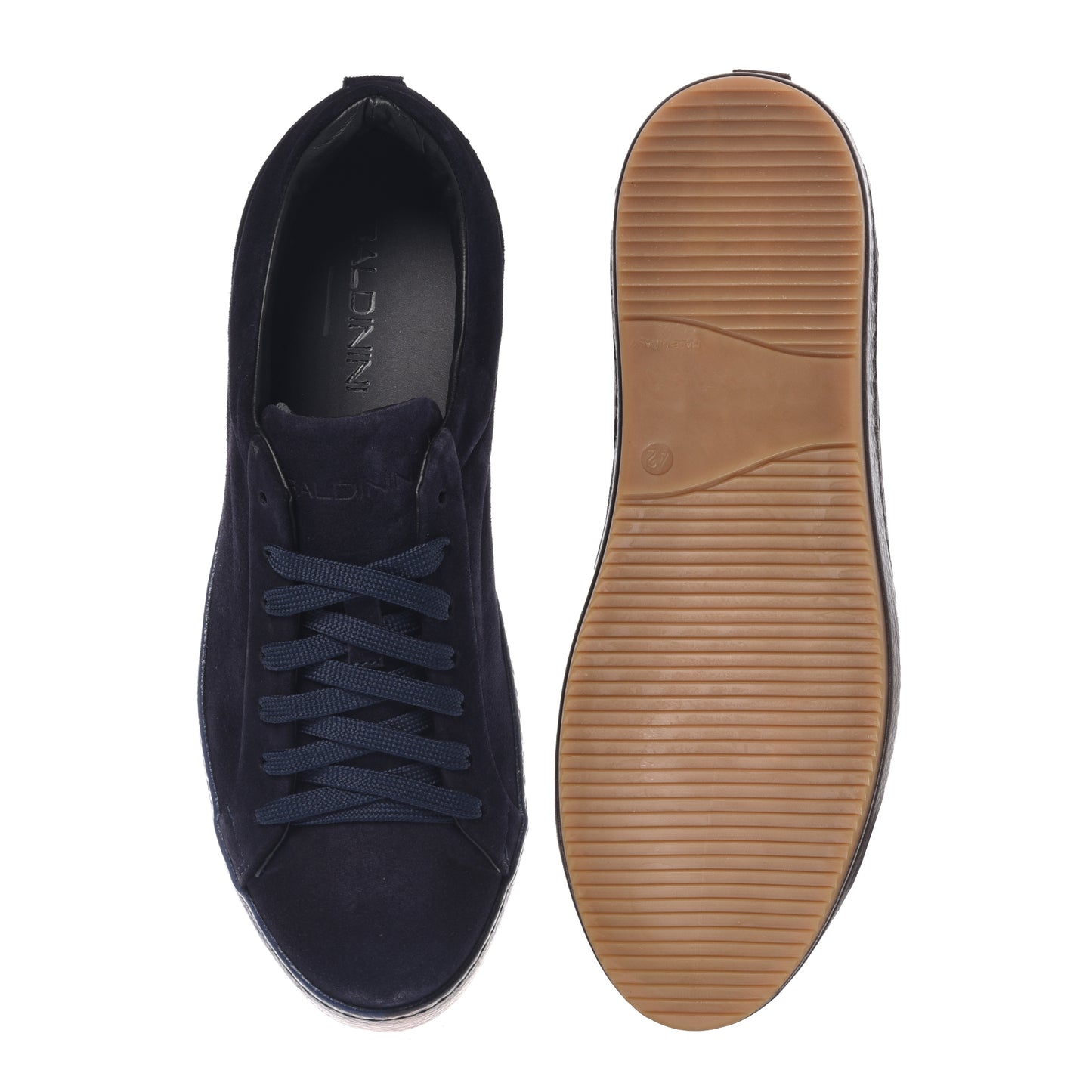Sneakers bleues en daim