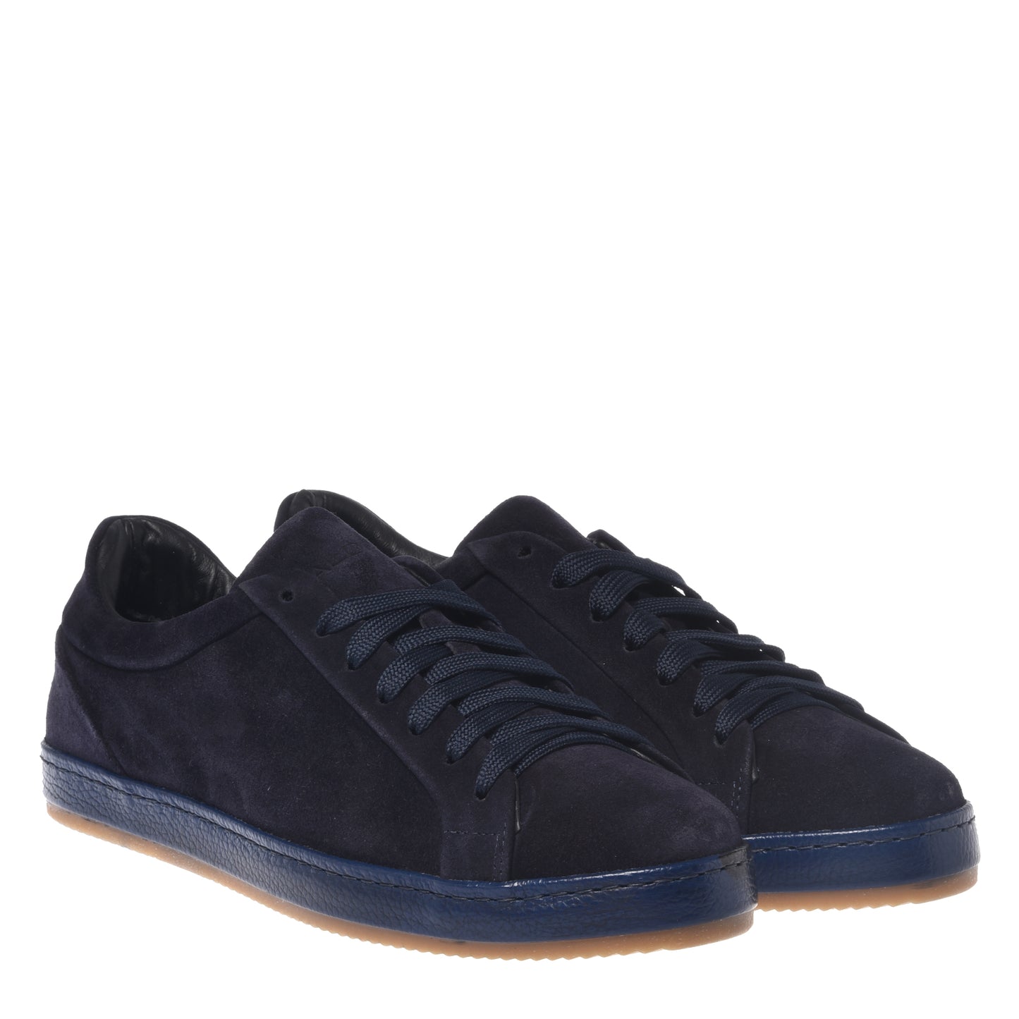 Sneakers bleues en daim