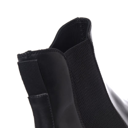 Stivaletti in pelle nera