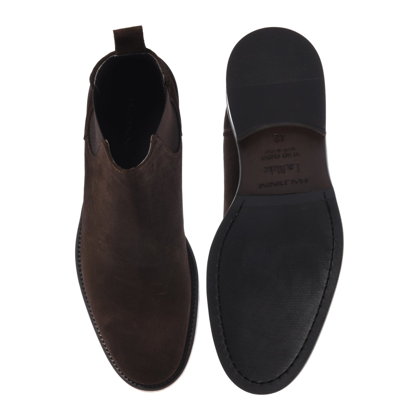 Dark brown suede ankle boots