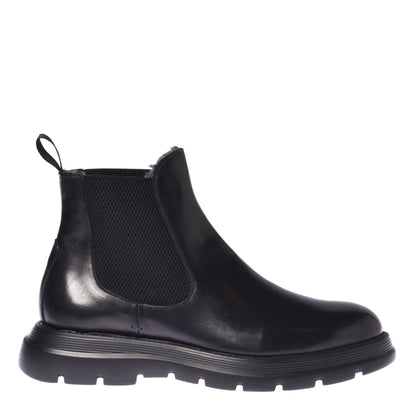 Bottines noires en cuir