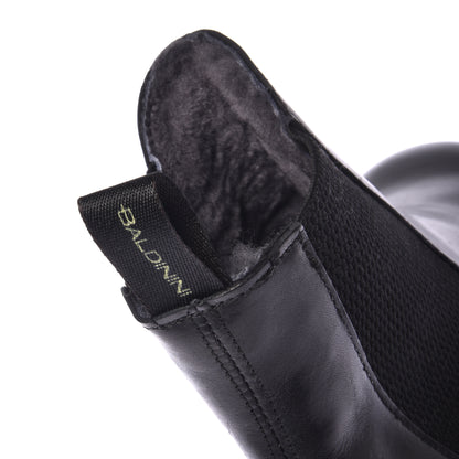 Bottines noires en cuir