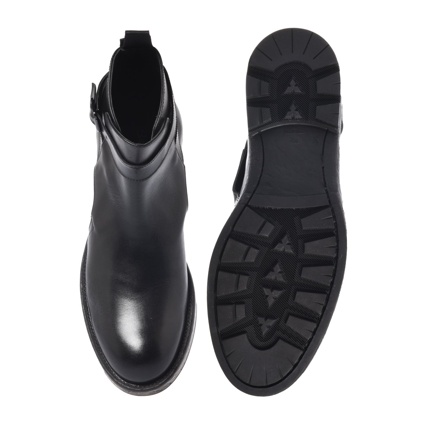 Stivaletti in pelle nera anticata