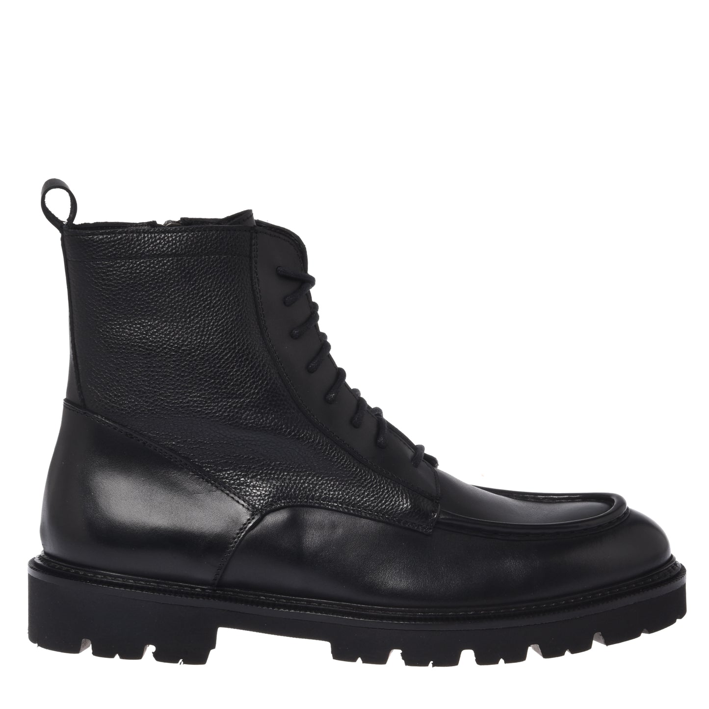 Rangers in pelle nera e pelle bottalata