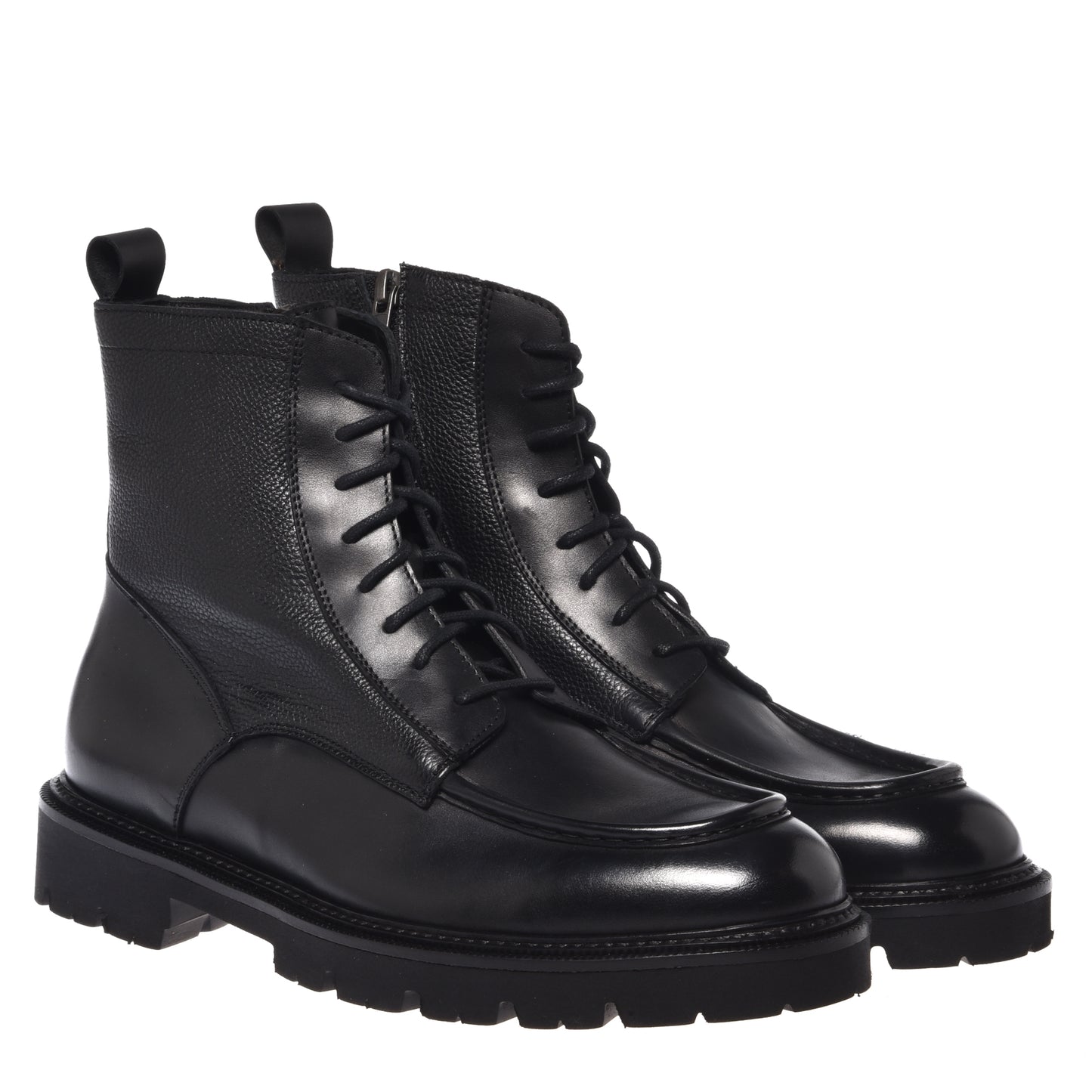 Rangers in pelle nera e pelle bottalata