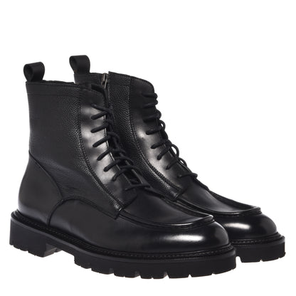 Rangers in pelle nera e pelle bottalata