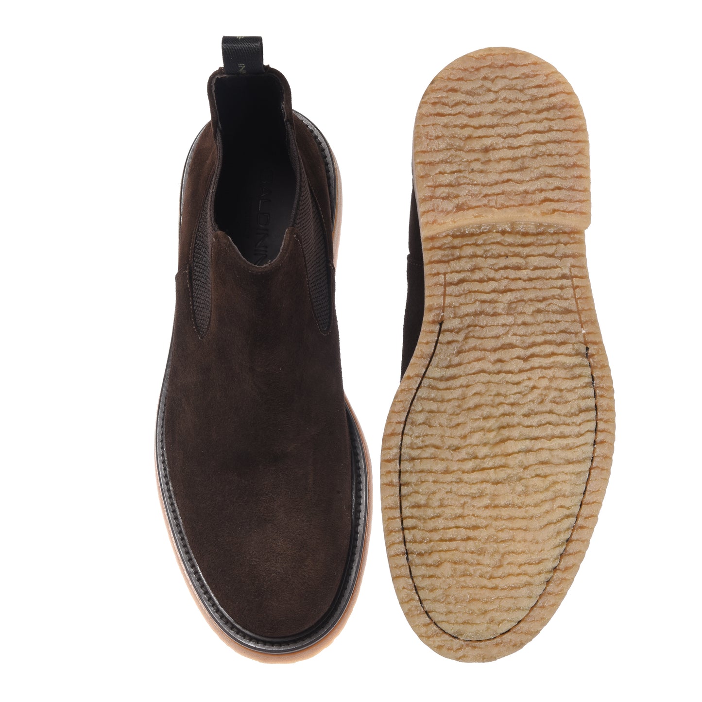 Stivaletti in pelle scamosciata marrone scuro