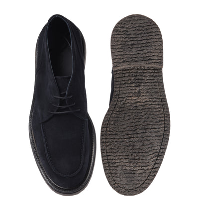 Stivaletti in pelle scamosciata blu