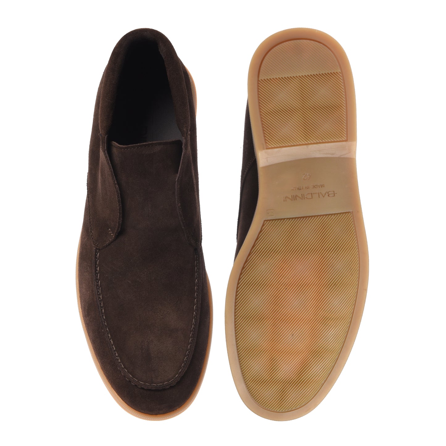 Stivaletti in pelle scamosciata marrone scuro