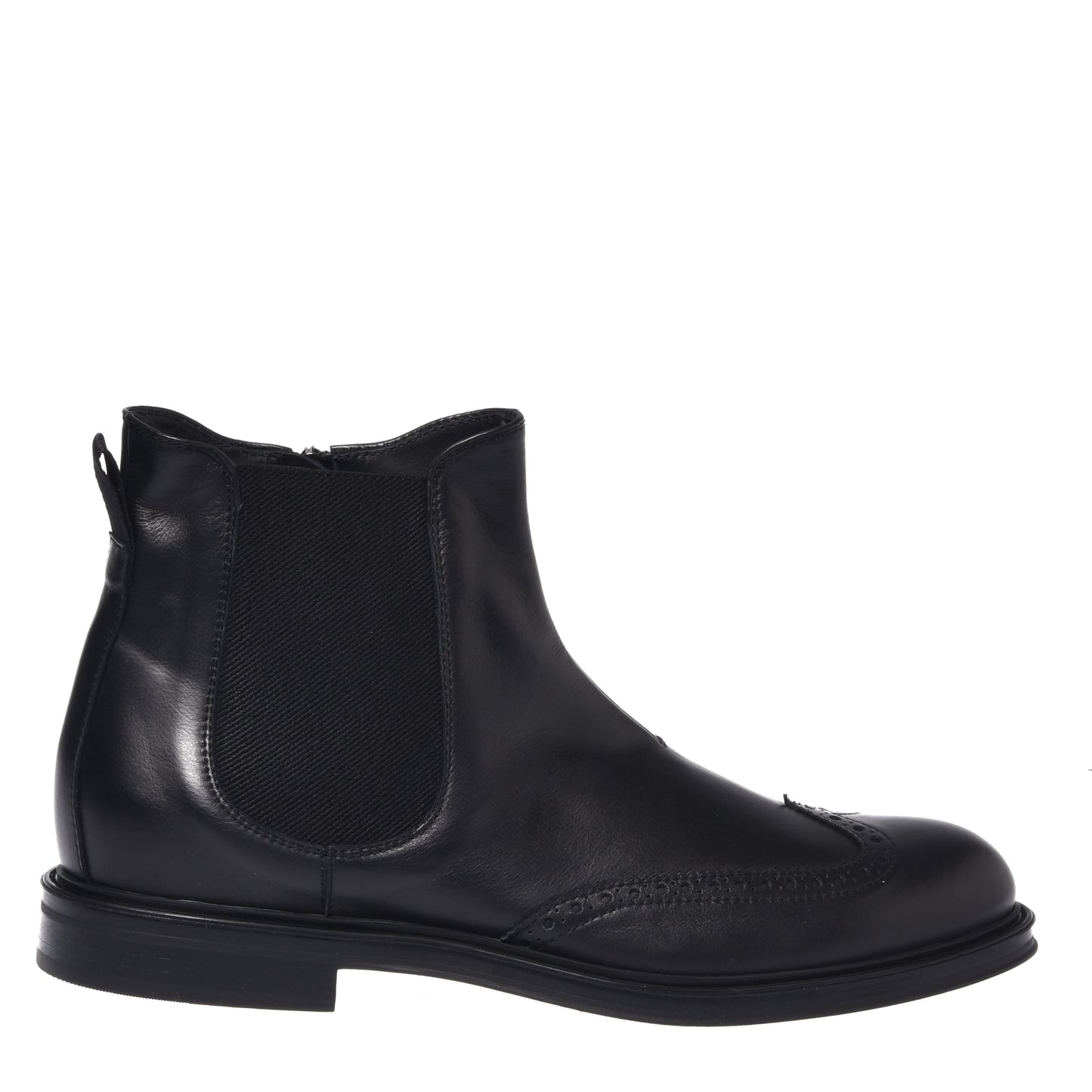 Bottines noires en cuir