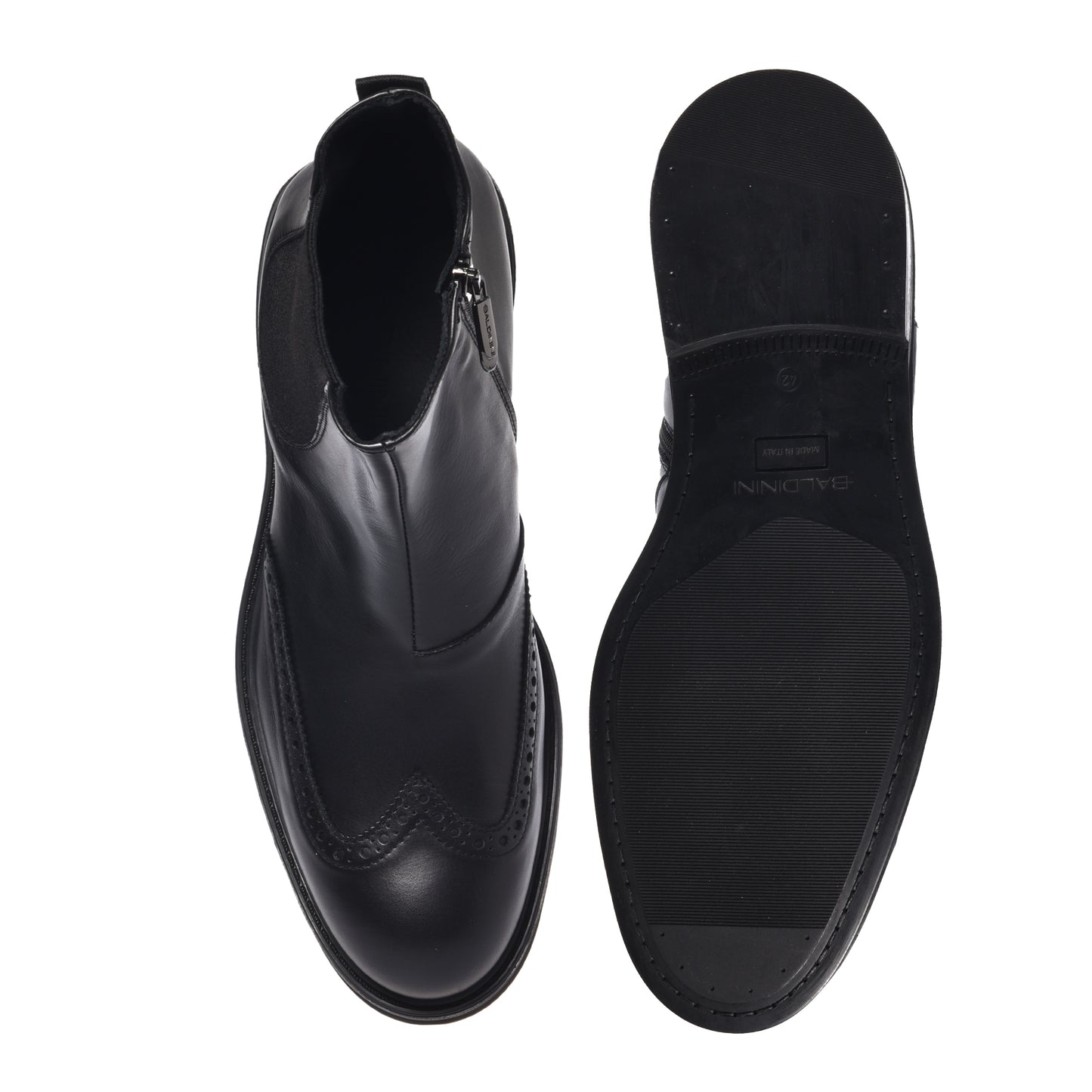 Bottines noires en cuir