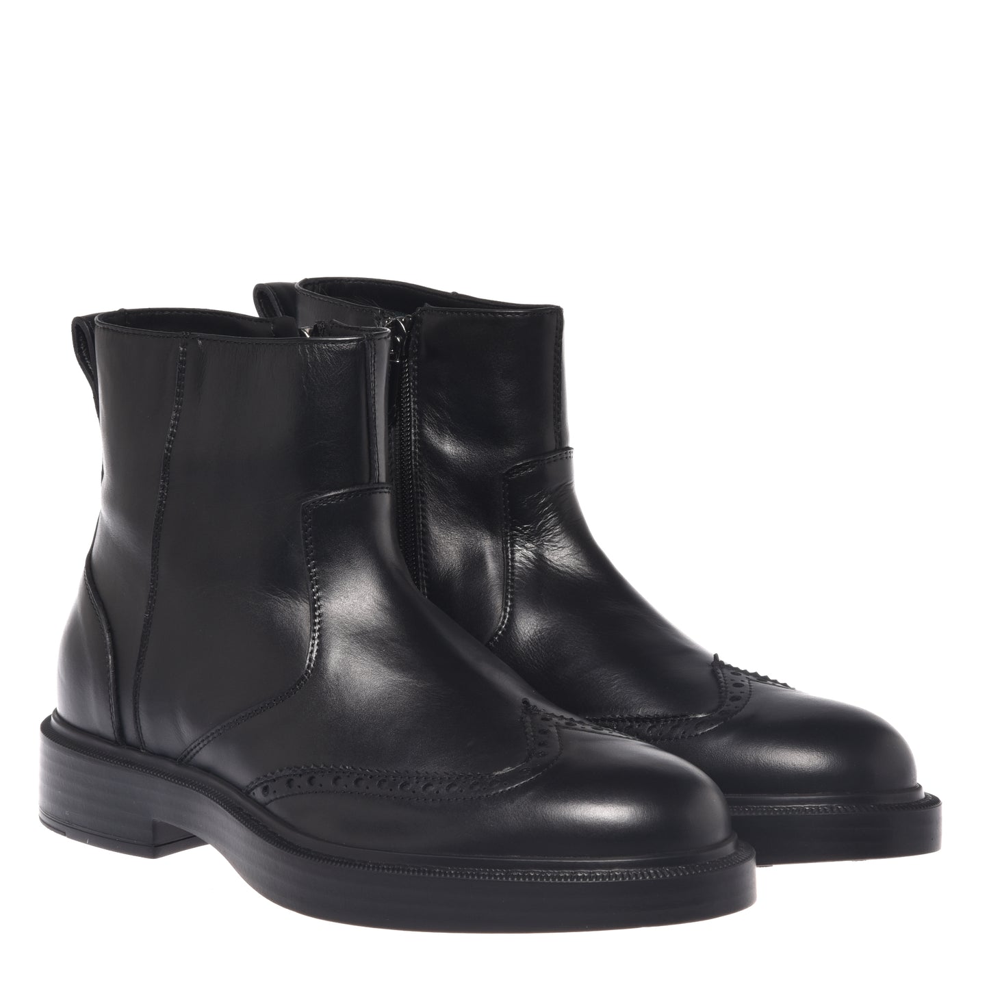 Stivaletti in pelle nera