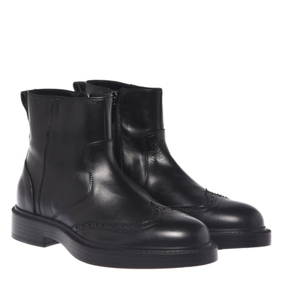 Stivaletti in pelle nera