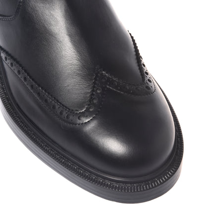 Stivaletti in pelle nera