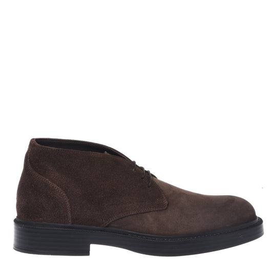 Chaussures Oxford marron foncé en daim