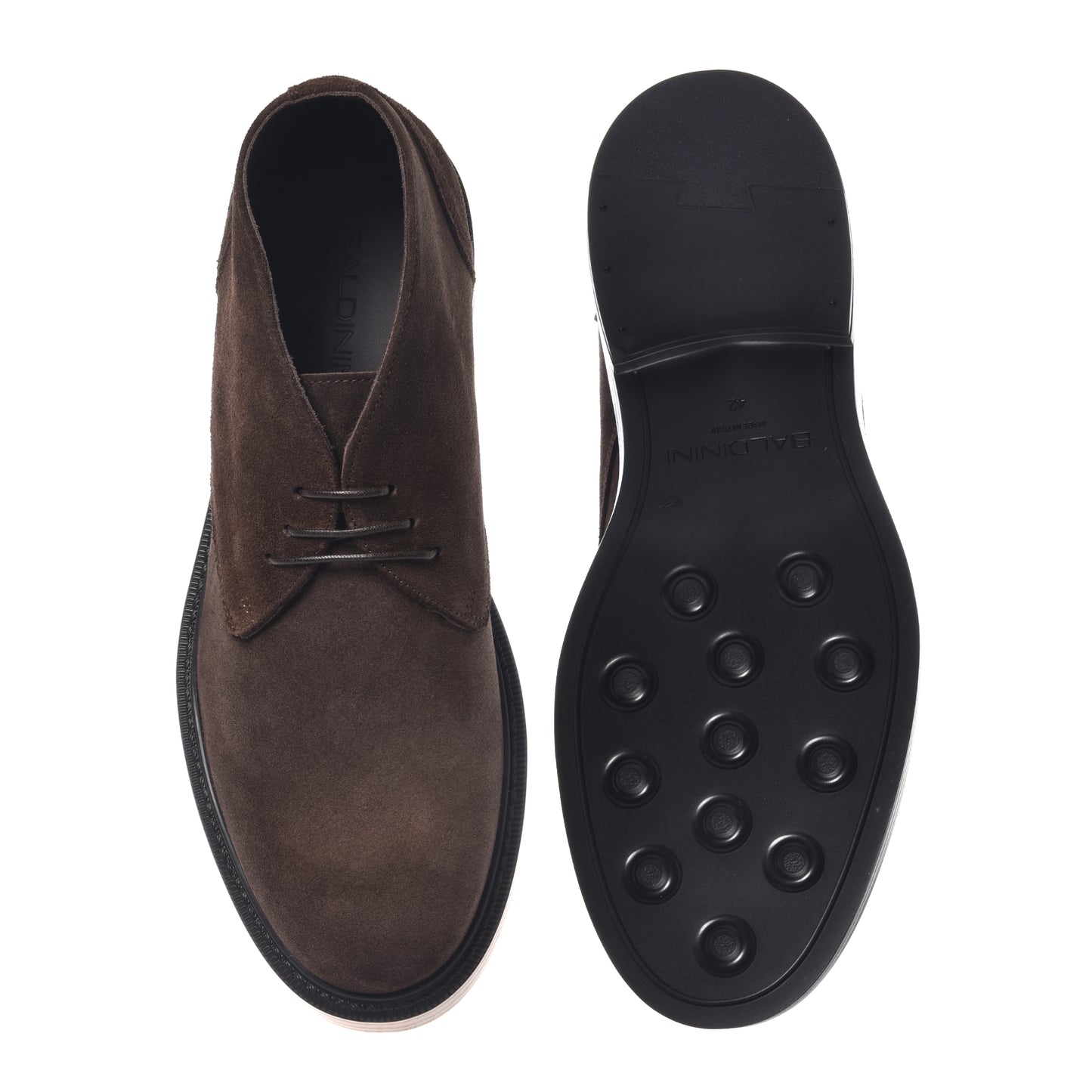 Chaussures Oxford marron foncé en daim