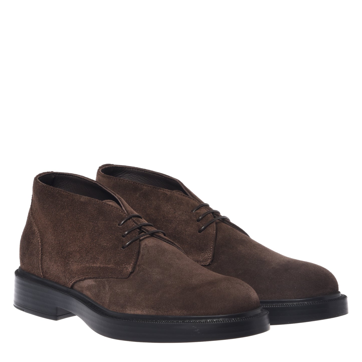 Chaussures Oxford marron foncé en daim