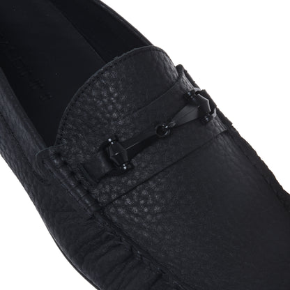 Mocassin en cuir suédé noir
