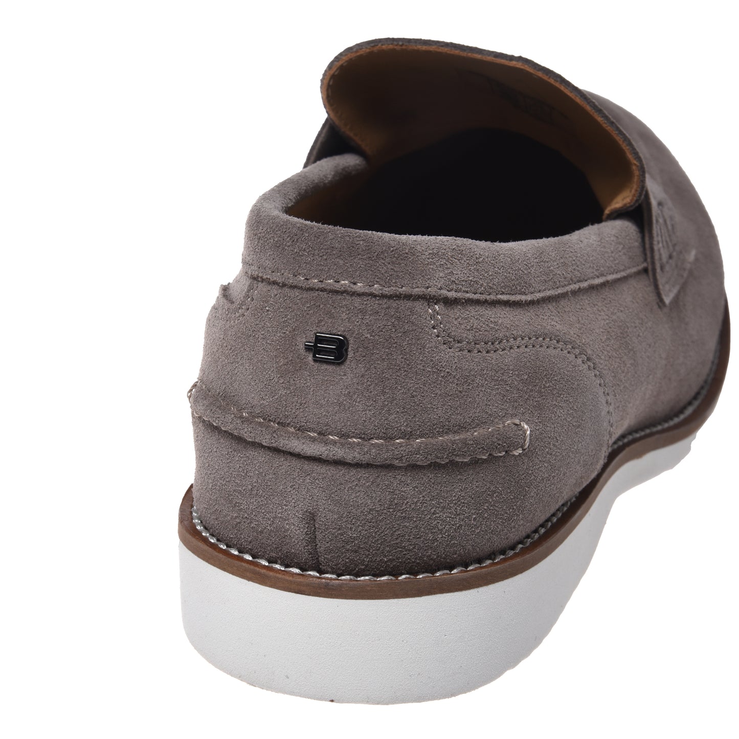 Blue suede loafer