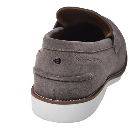 Blue suede loafer
