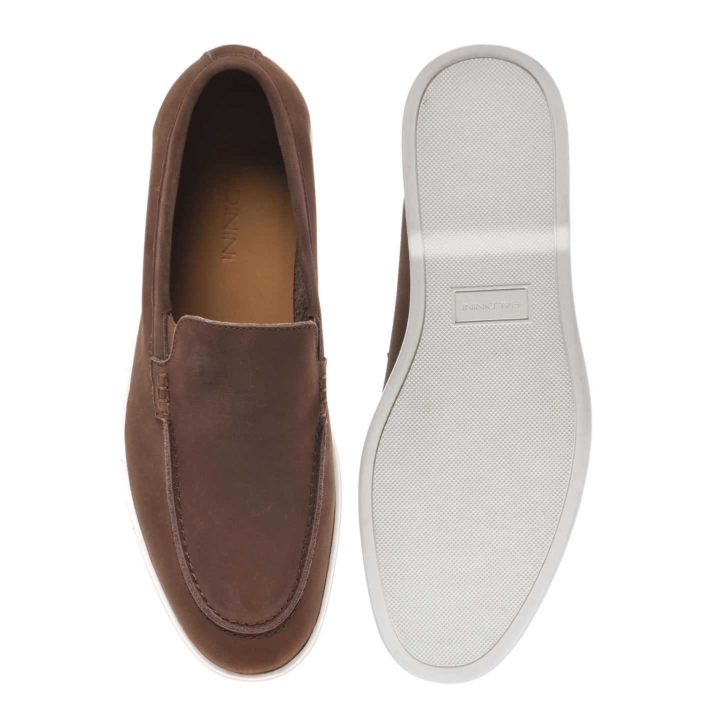 Brown nubuck loafer