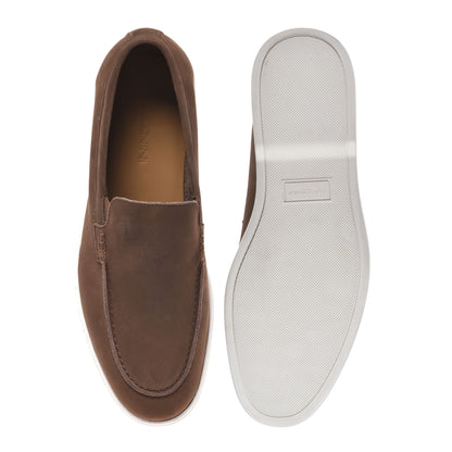 Brown nubuck loafer
