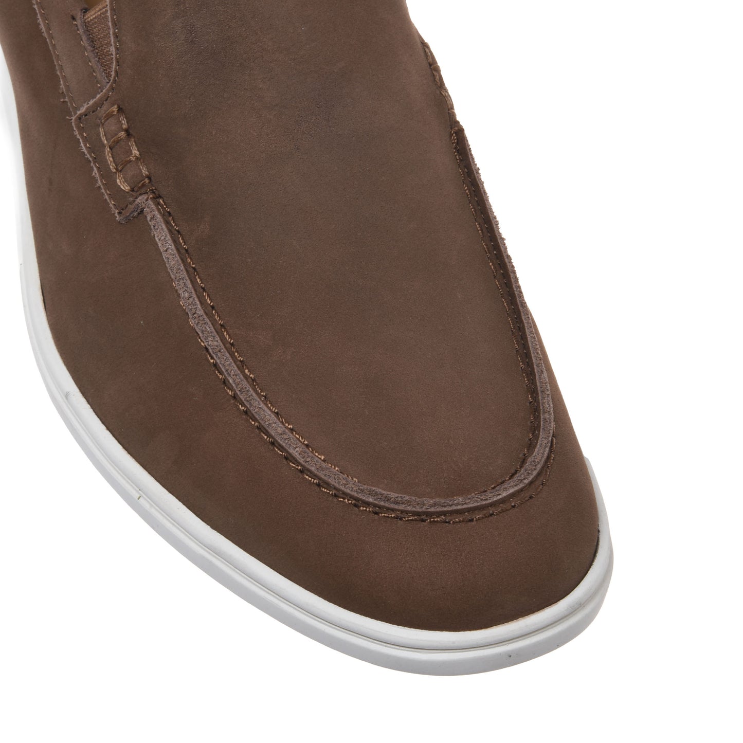 Brown nubuck loafer