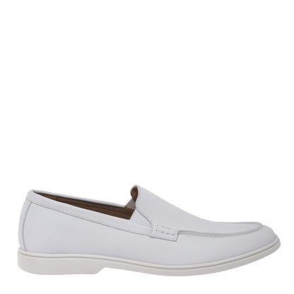 White nubuck loafer