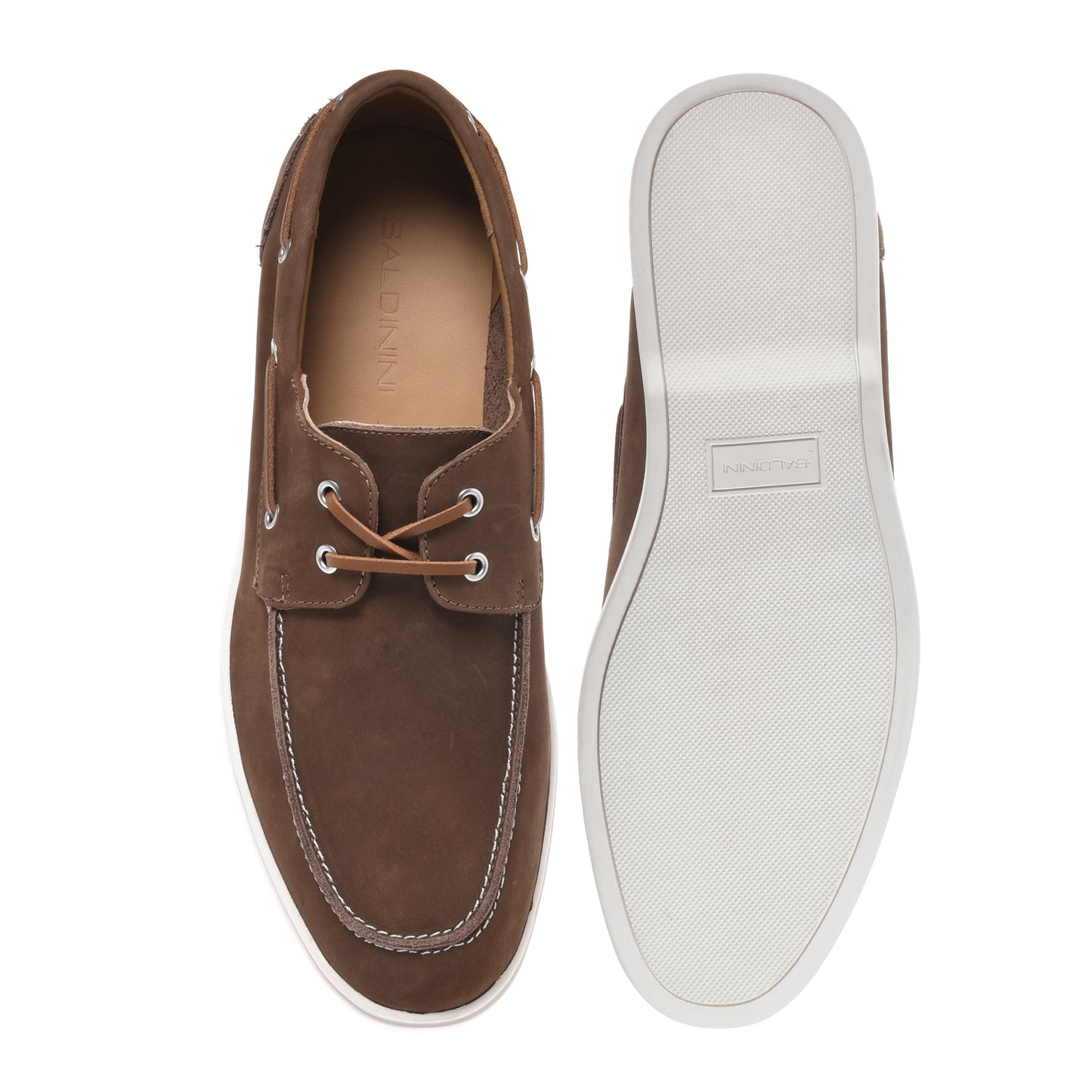 Brown nubuck leather Oxford shoe