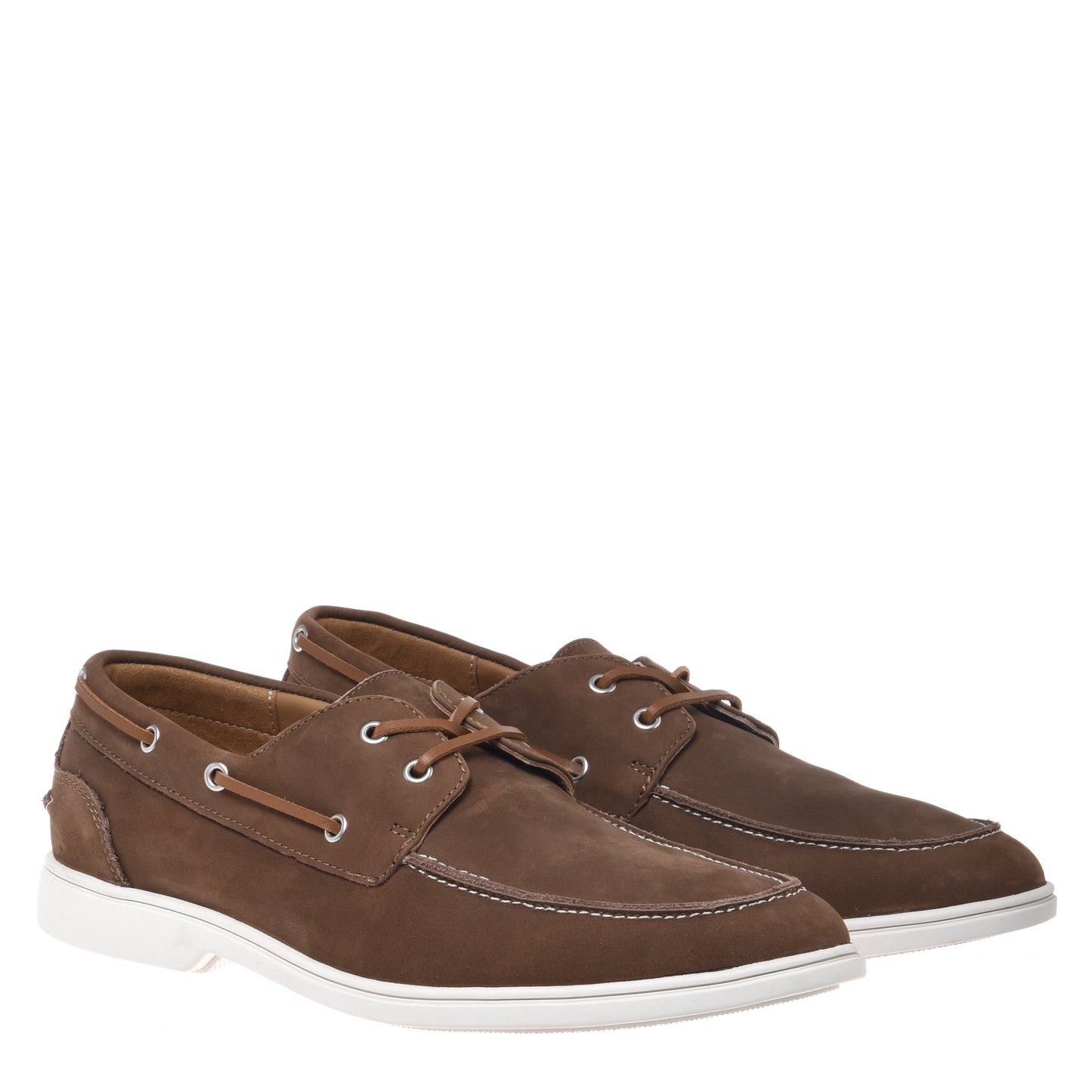 Brown nubuck leather Oxford shoe