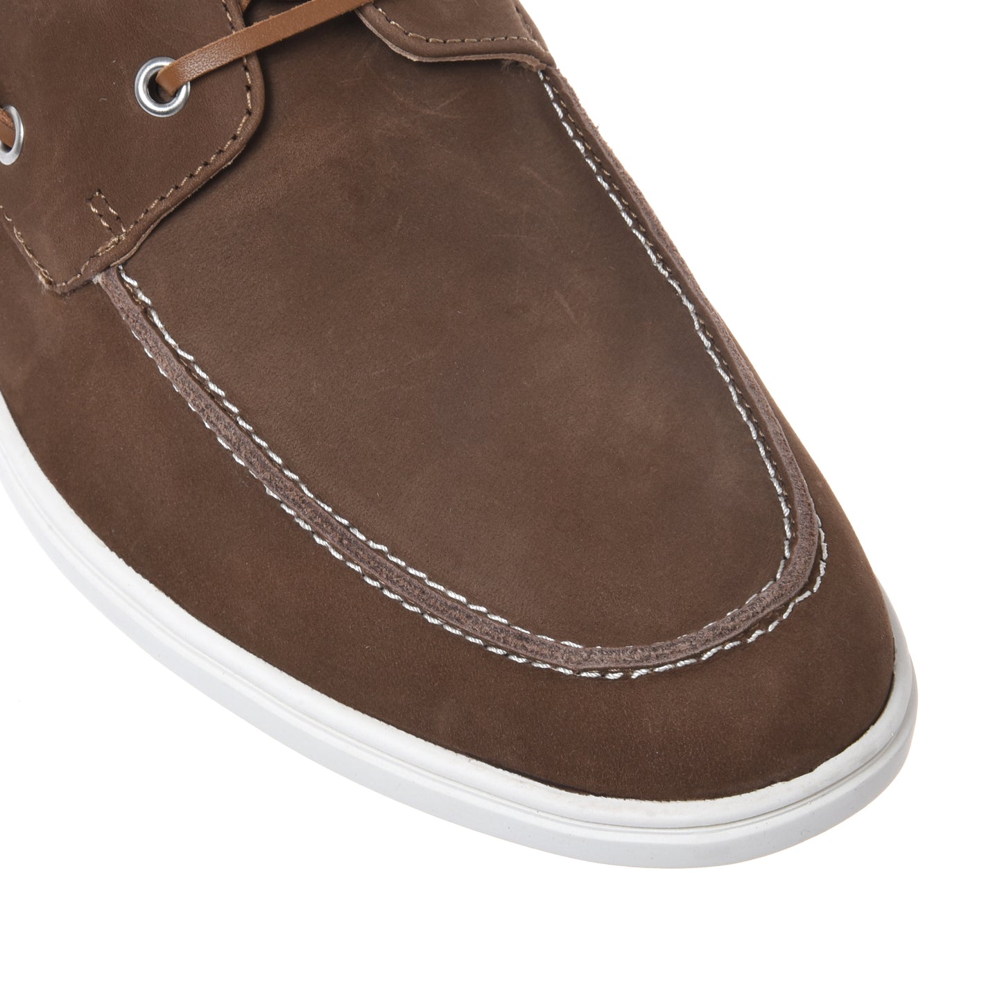 Brown nubuck leather Oxford shoe