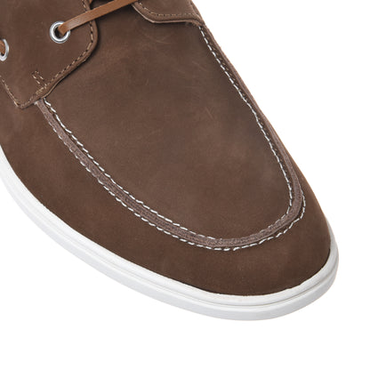 Brown nubuck leather Oxford shoe