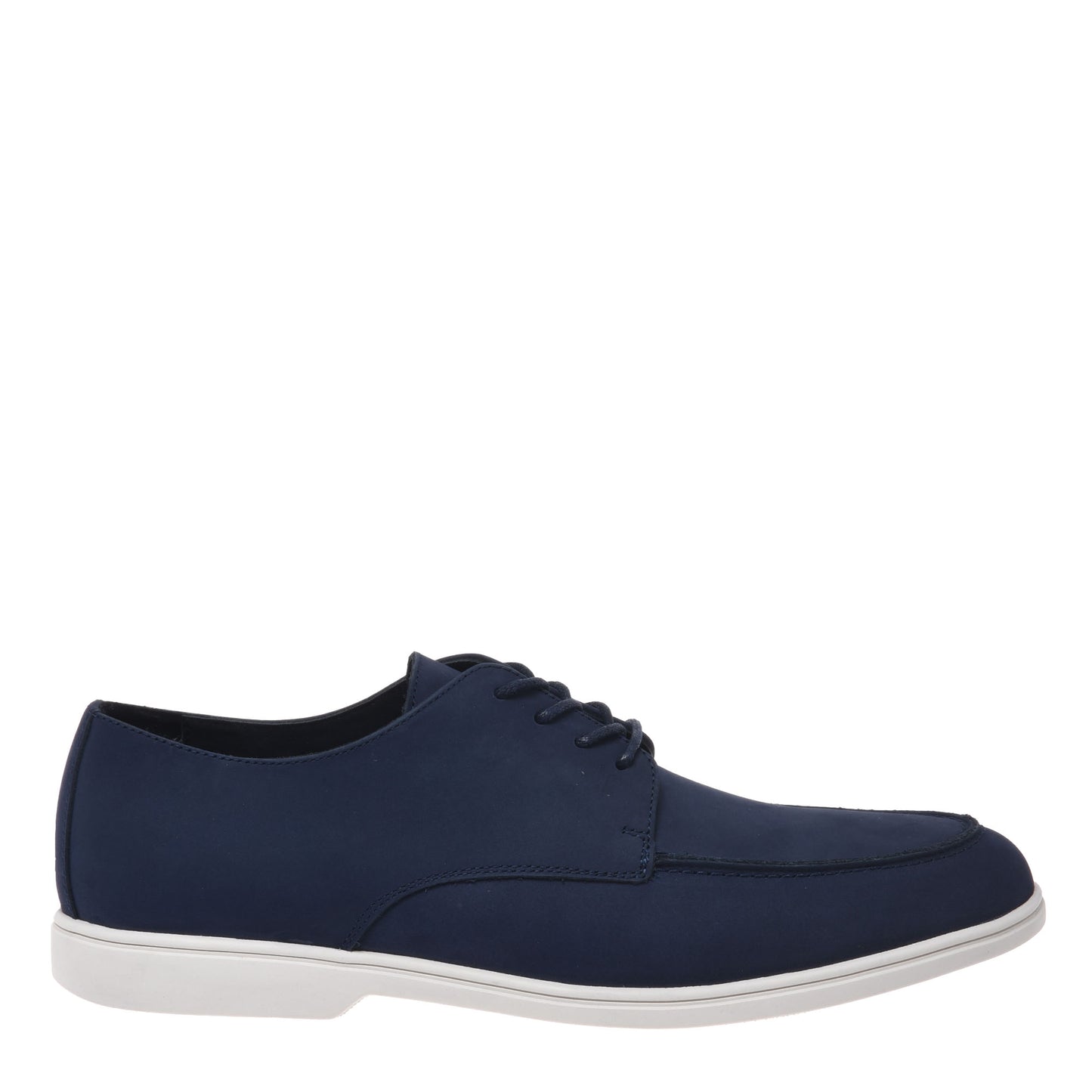 Blue nubuck lace-up Derby shoes