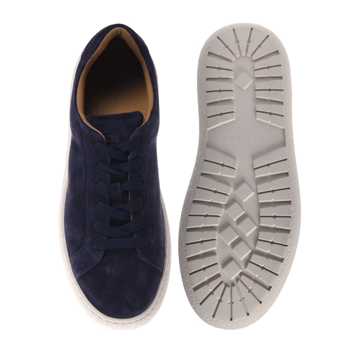 Blue suede sneaker