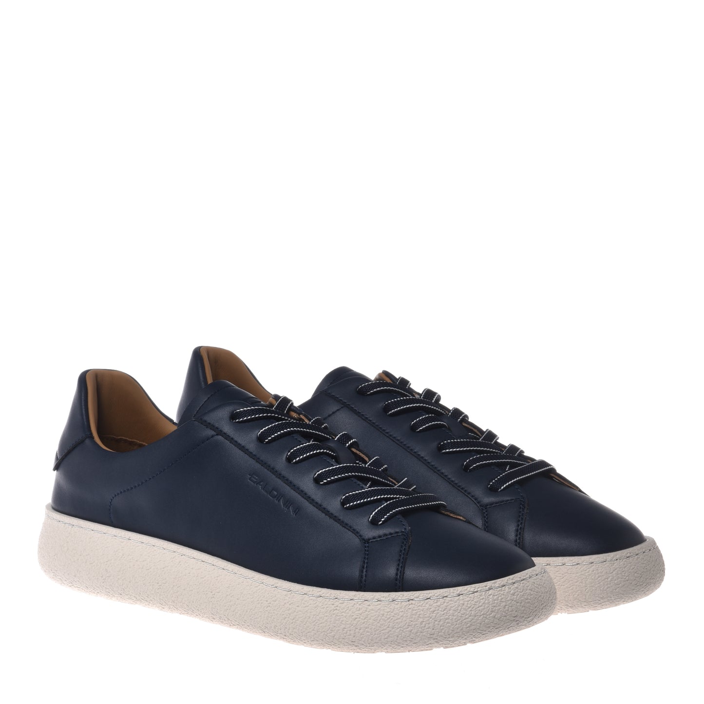 Blue leather sneaker