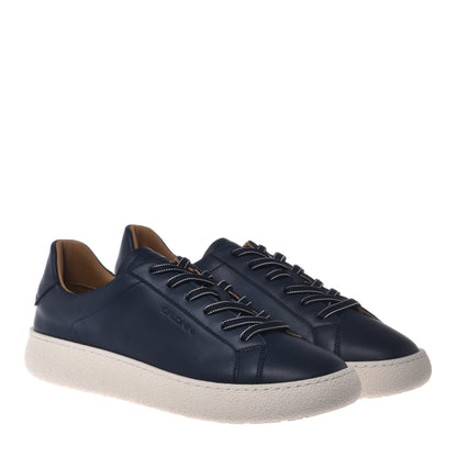 Blue leather sneaker