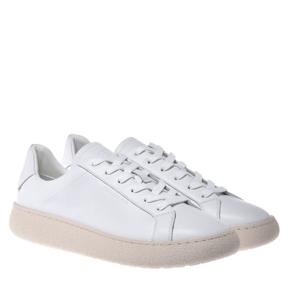 White leather sneaker