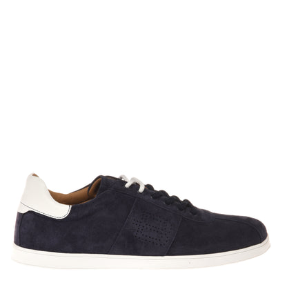 Blue suede sneaker