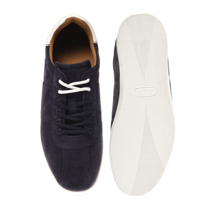 Blue suede sneaker