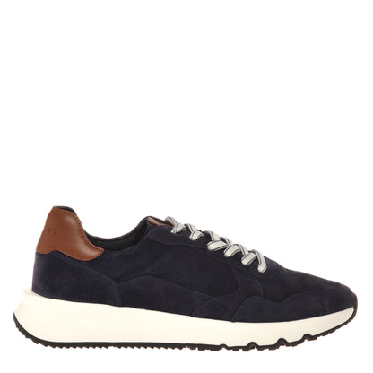 Blue suede sneaker