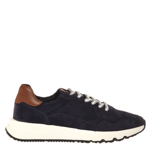 Blue suede sneaker