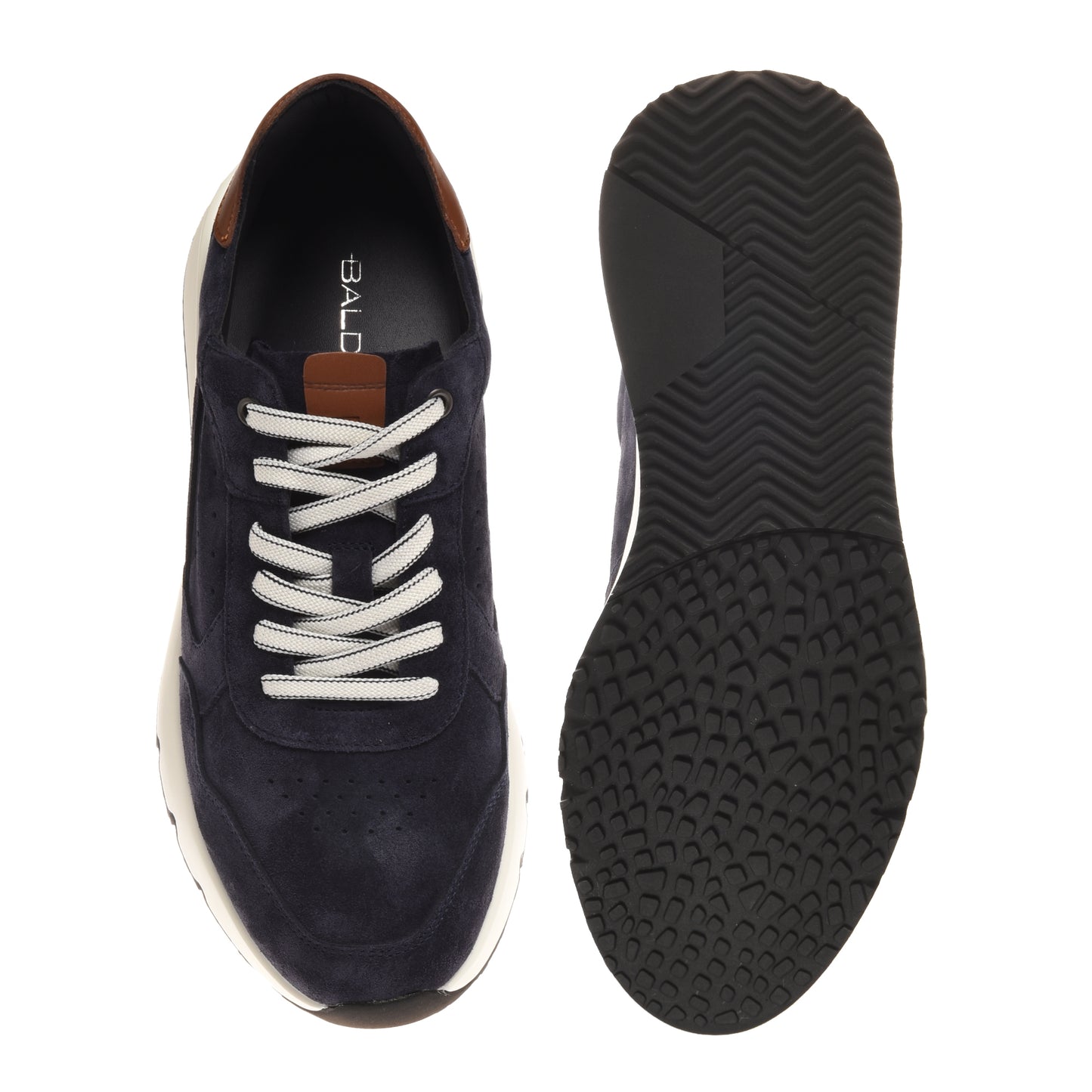 Blue suede sneaker