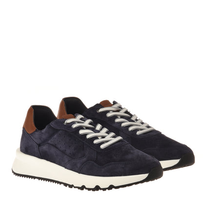 Blue suede sneaker