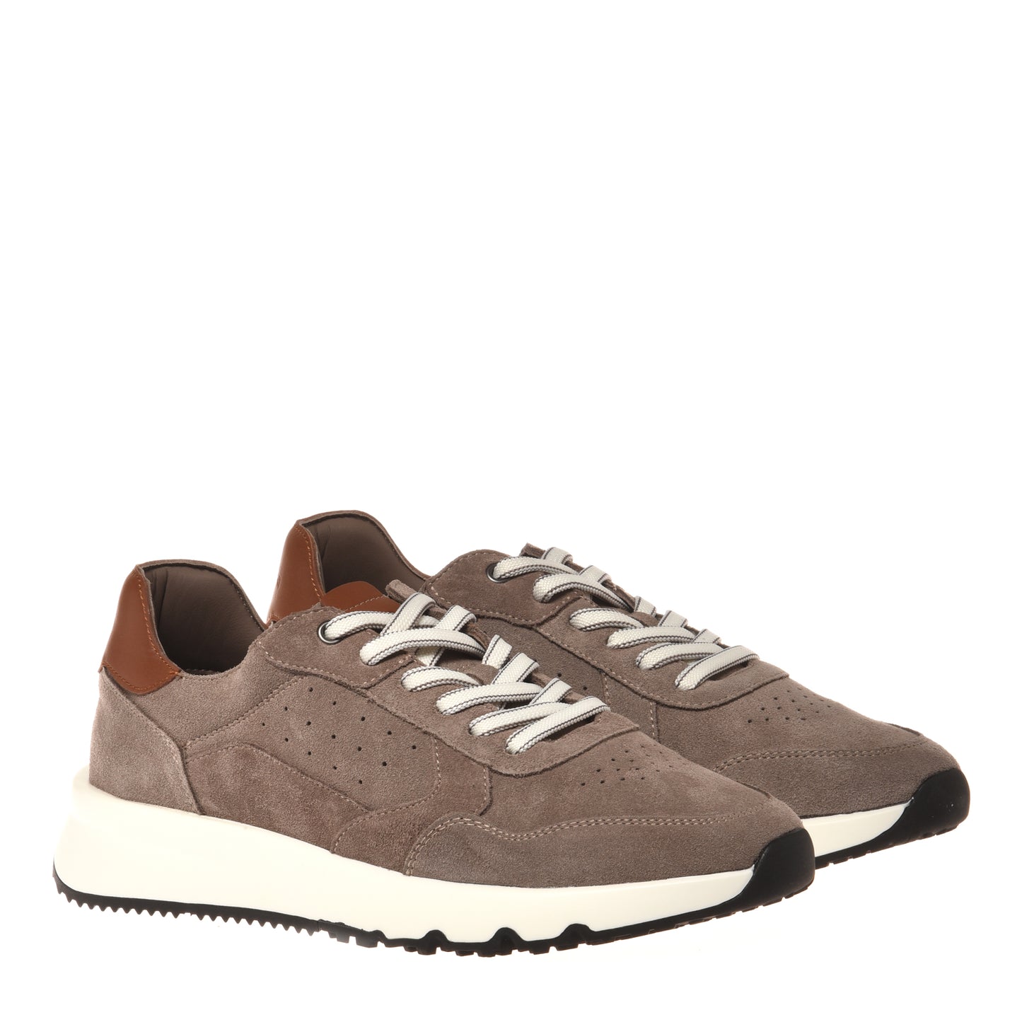 Taupe suede sneaker