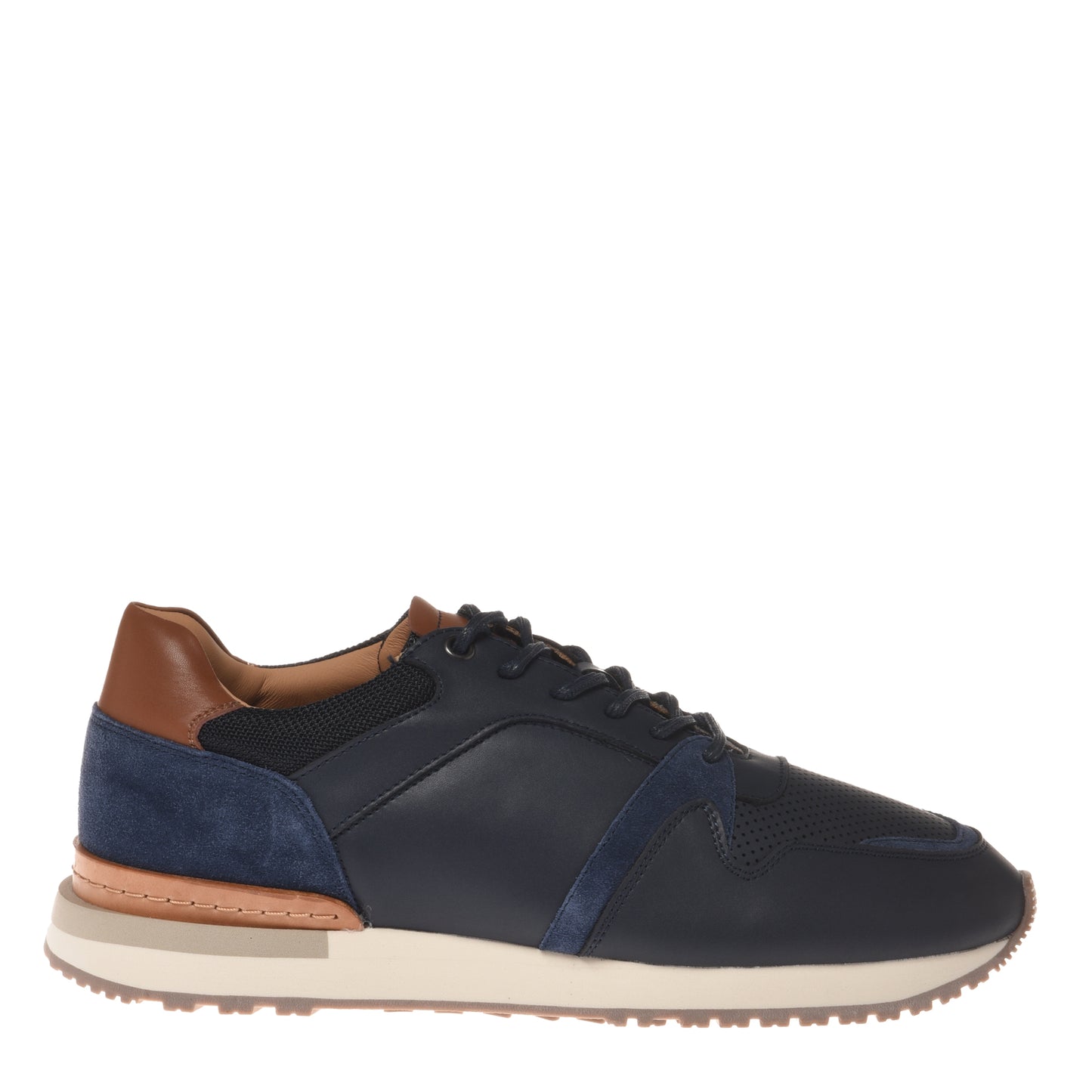 Blue leather sneaker